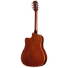 Guitarra electroacústica Epiphone J-45 Standard EC, Honey Burst — vista posterior
