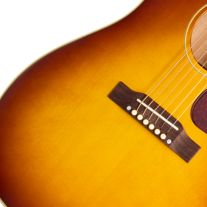 Guitarra electroacústica Epiphone J-45 Standard EC, Honey Burst — vista 8