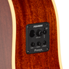 Guitarra electroacústica Epiphone J-45 Standard EC, Honey Burst — detalle de los controles