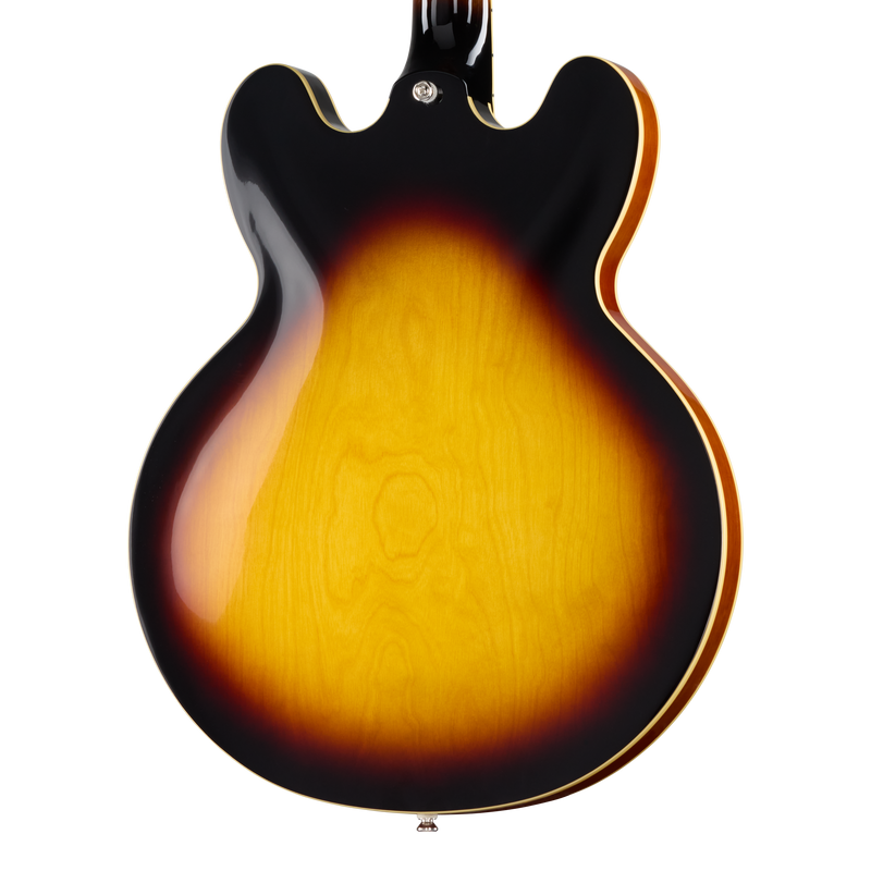 Guitarra eléctrica Epiphone ES-335, Vintage Sunburst — vista posterior