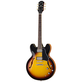 Guitarra eléctrica Epiphone ES-335, Vintage Sunburst — vista frontal