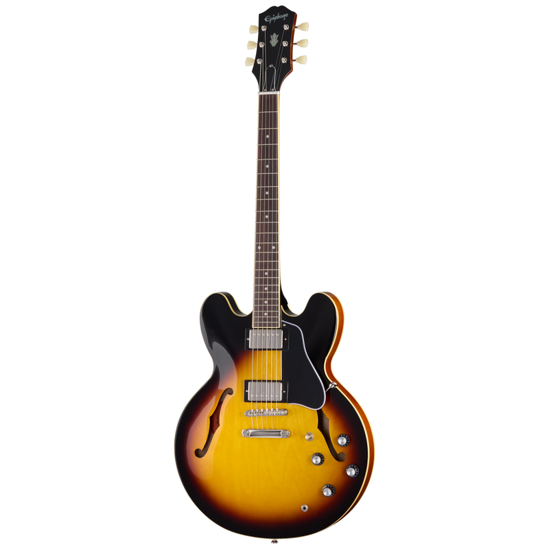 Guitarra eléctrica Epiphone ES-335, Vintage Sunburst — vista frontal