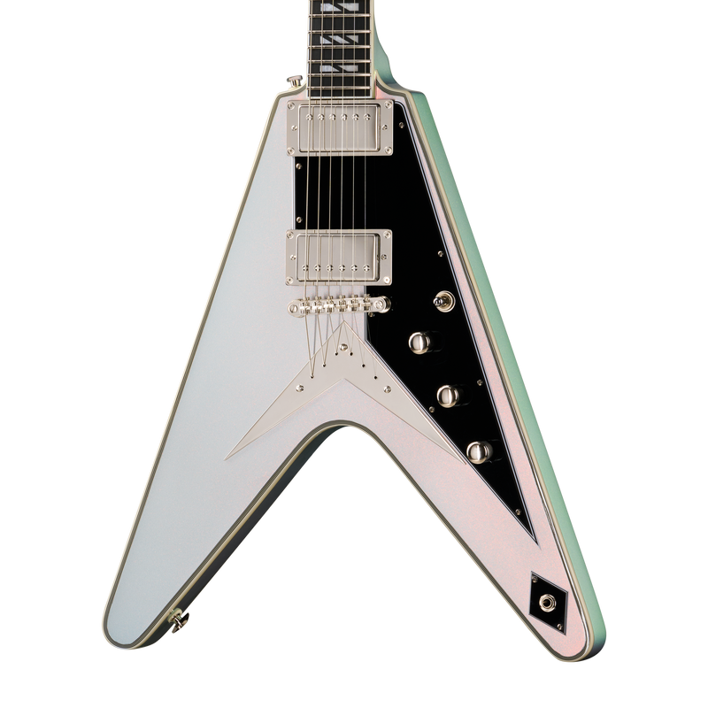 Guitarra Eléctrica Epiphone Futura Flying V Custom Quicksilver Shift — vista 2