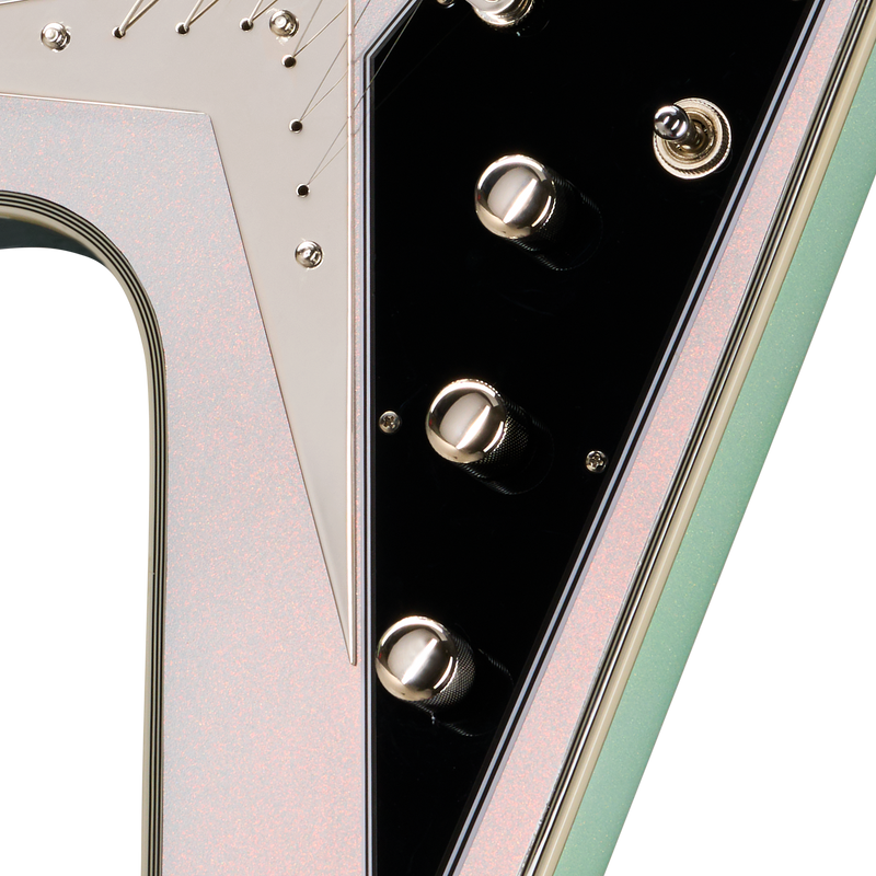 Guitarra Eléctrica Epiphone Futura Flying V Custom Quicksilver Shift — vista 7