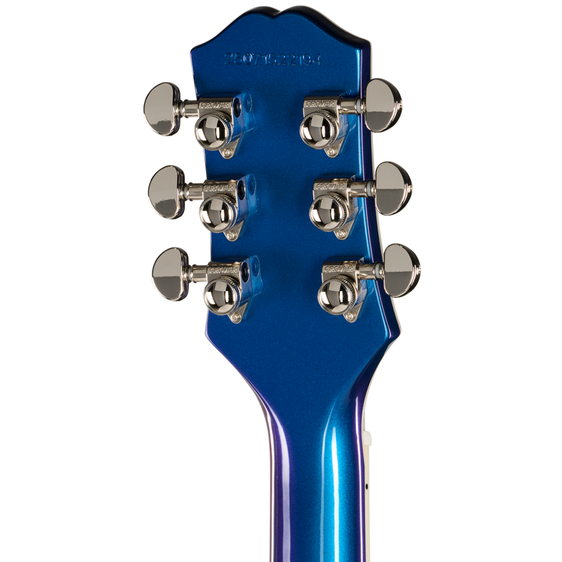 Guitarra eléctrica Epiphone Futura Les Paul Custom, Twilight Shift — detalle posterior del clavijero