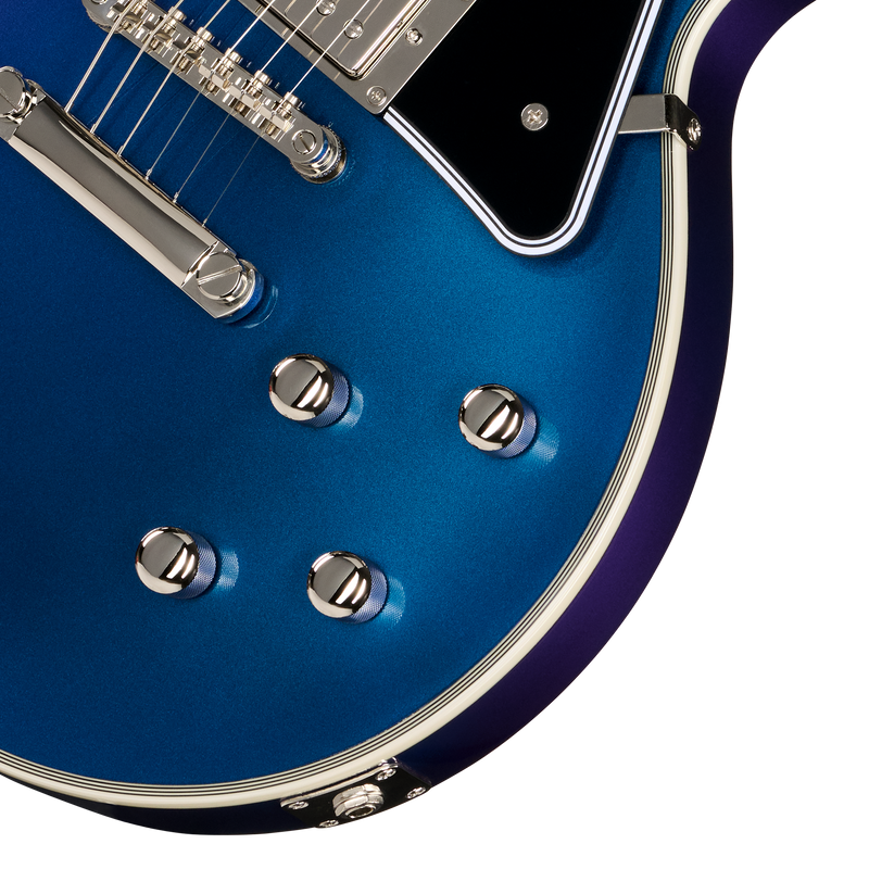 Guitarra eléctrica Epiphone Futura Les Paul Custom, Twilight Shift — detalle de los controles