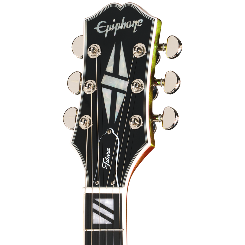 Guitarra eléctrica Epiphone Futura SG Custom, Nitro Shift — detalle del clavijero
