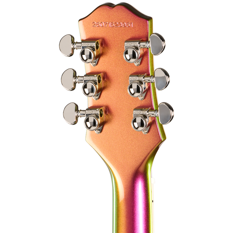 Guitarra eléctrica Epiphone Futura SG Custom, Nitro Shift — detalle posterior del clavijero