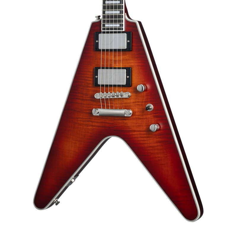 Guitarra Eléctrica Epiphone Flying V Prophecy, Aged Bengal Tiger Burst EIFVYABTBN1 — vista 1