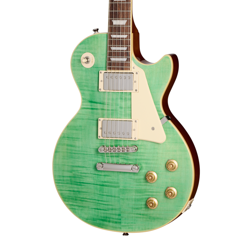 Guitarra Electrica Epiphone LP Standard 50s EIGLP5SFNH1 verde mar Estuche