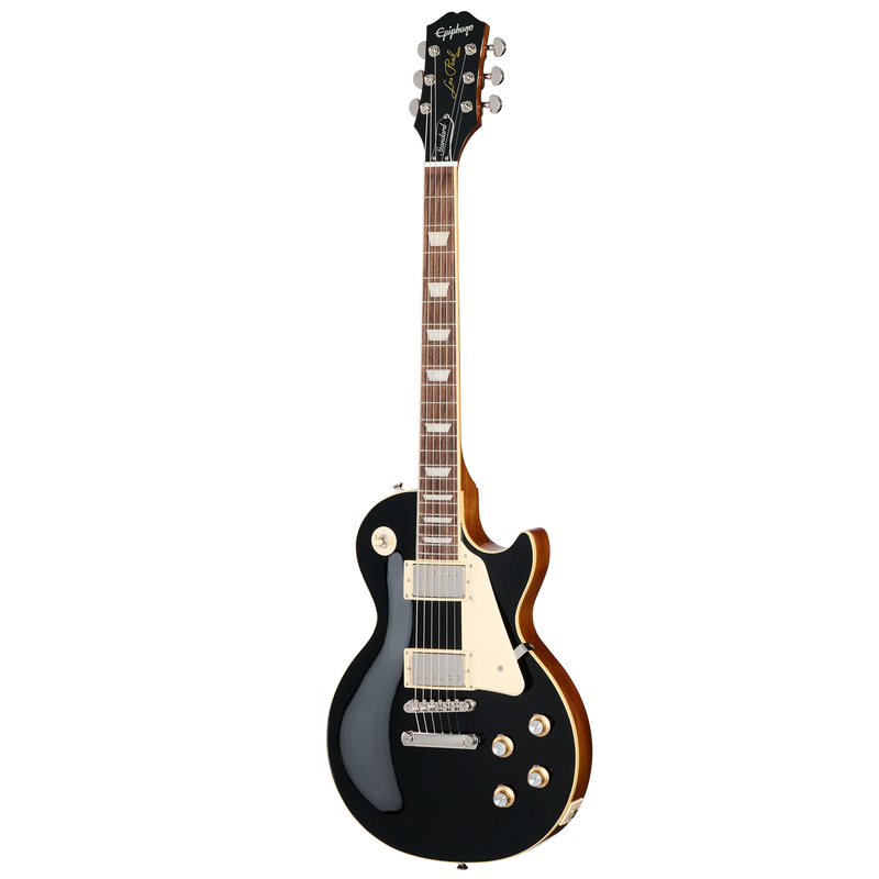 Guitarra eléctrica Epiphone Les Paul Standard 60s, Ebony — diapasón de laurel — vista frontal