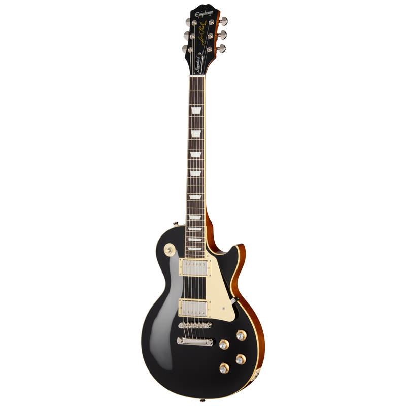 Guitarra eléctrica Epiphone Les Paul Standard 60s, Ebony — diapasón de palisandro — vista frontal