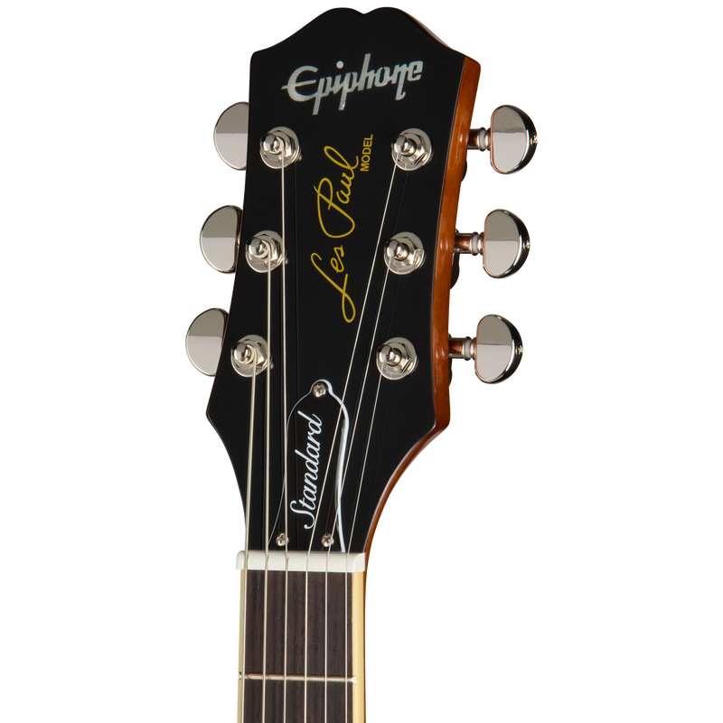 Guitarra eléctrica Epiphone Les Paul Standard 60s, Ebony — diapasón de palisandro — detalle del clavijero