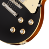 Guitarra eléctrica Epiphone Les Paul Standard 60s, Ebony — diapasón de palisandro — detalle de los controles