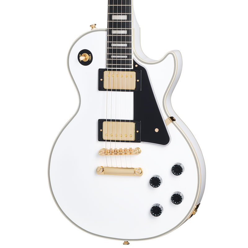 Guitarra Electrica Epiphone Lp Custom Alpine White Eiglpcawgh1