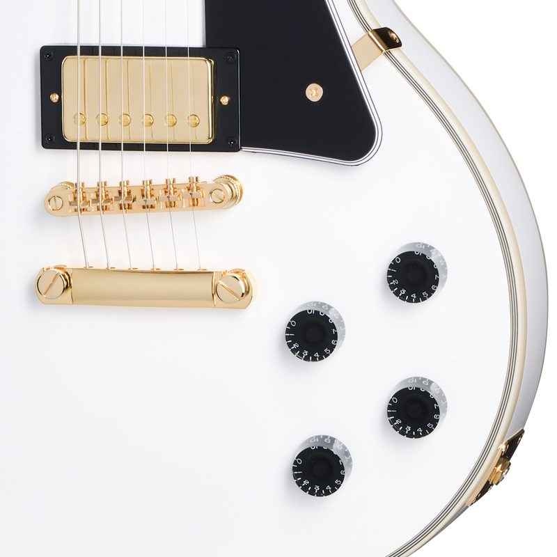 Guitarra Electrica Epiphone Lp Custom Alpine White Eiglpcawgh1