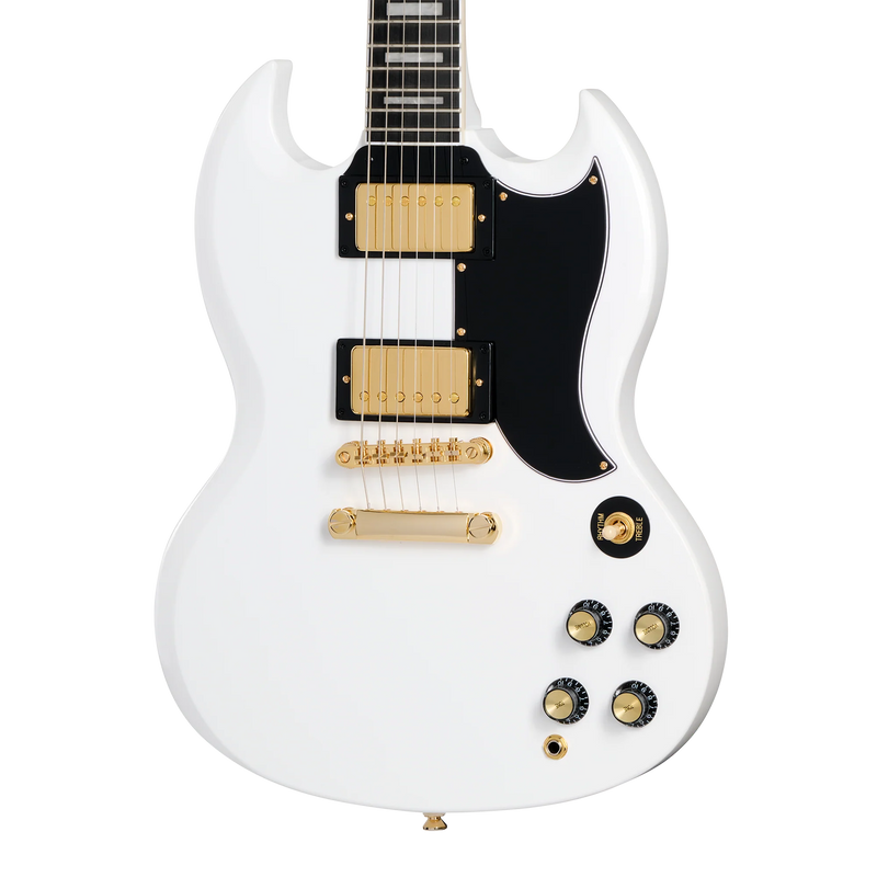 Guitarra eléctrica Epiphone SG Custom, Alpine White — detalle del cuerpo