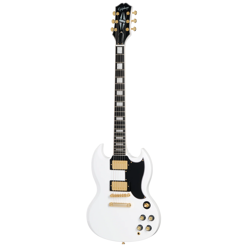 Guitarra eléctrica Epiphone SG Custom, Alpine White — vista frontal