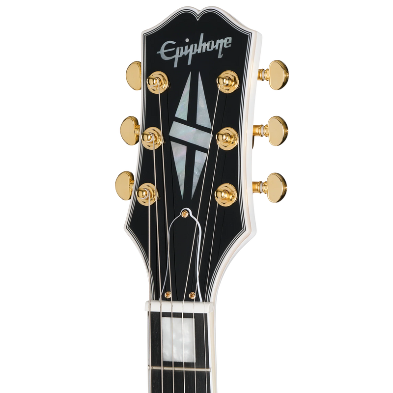 Guitarra eléctrica Epiphone SG Custom, Alpine White — detalle del clavijero