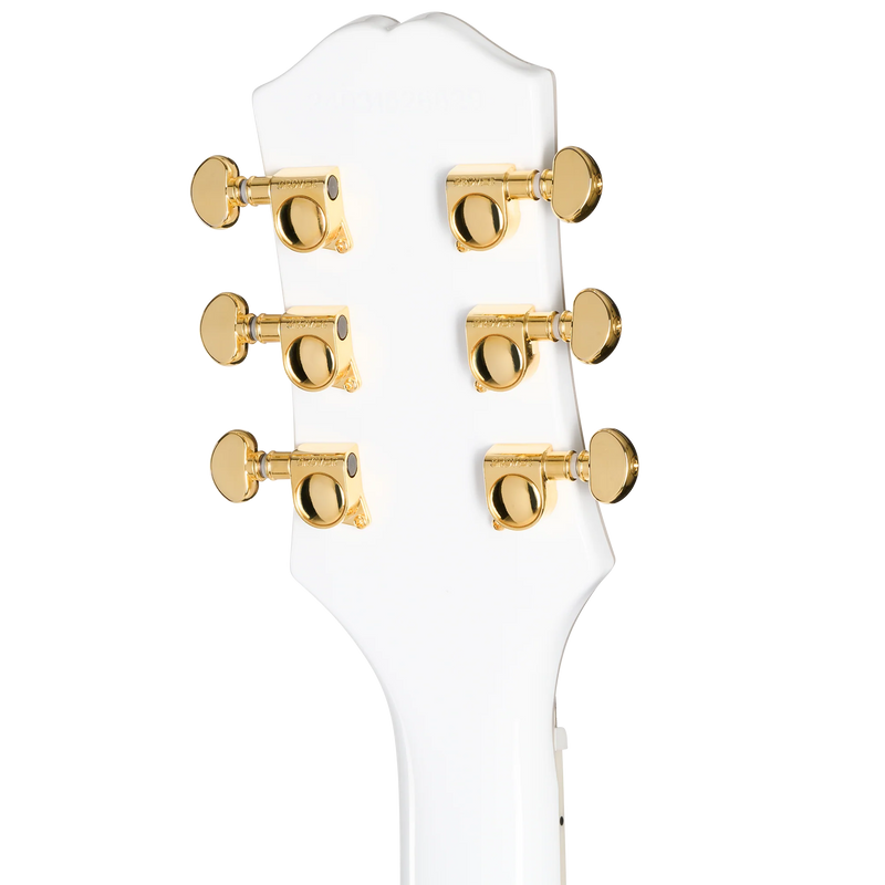 Guitarra eléctrica Epiphone SG Custom, Alpine White — detalle posterior del clavijero