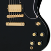 Guitarra eléctrica Epiphone SG Custom, Ebony — detalle de los controles