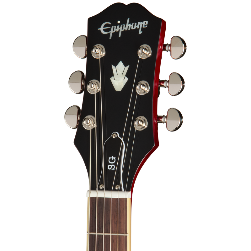 Guitarra eléctrica Epiphone SG Standard, Cherry — detalle del clavijero
