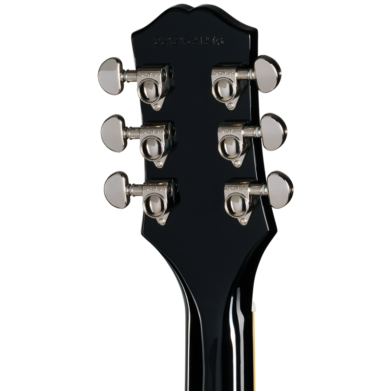 Guitarra eléctrica Epiphone Les Paul Standard 60s, para zurdos, Ebony — detalle posterior del clavijero
