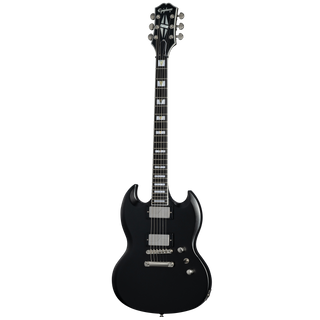 Guitarra eléctrica Epiphone SG Prophecy, Aged Jet Black Metallic — vista frontal