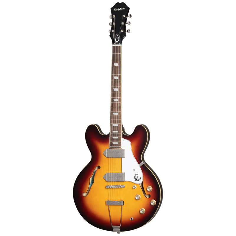 Guitarra eléctrica Epiphone Casino, Vintage Sunburst — vista frontal