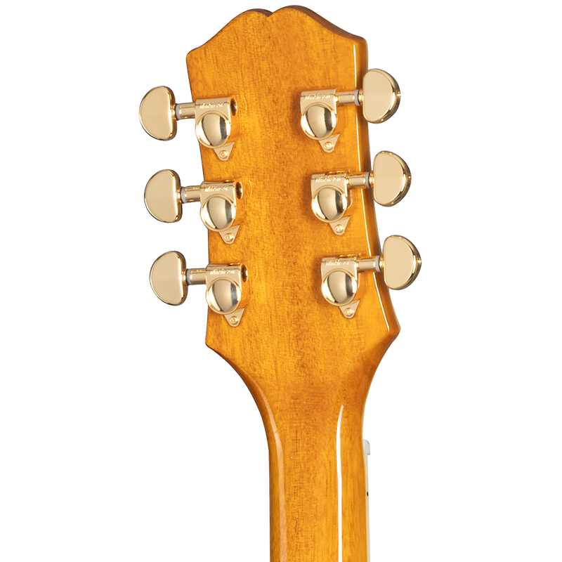 Guitarra eléctrica Epiphone Sheraton, Antique Natural — detalle posterior del clavijero