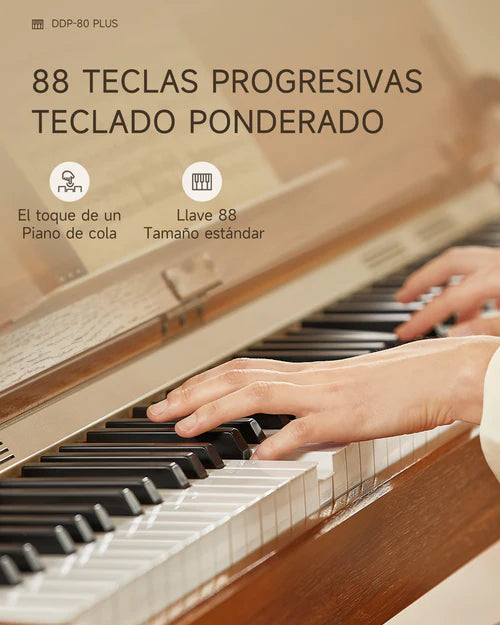 Piano Digital Donner Ec6676 Ddp-80 Plus