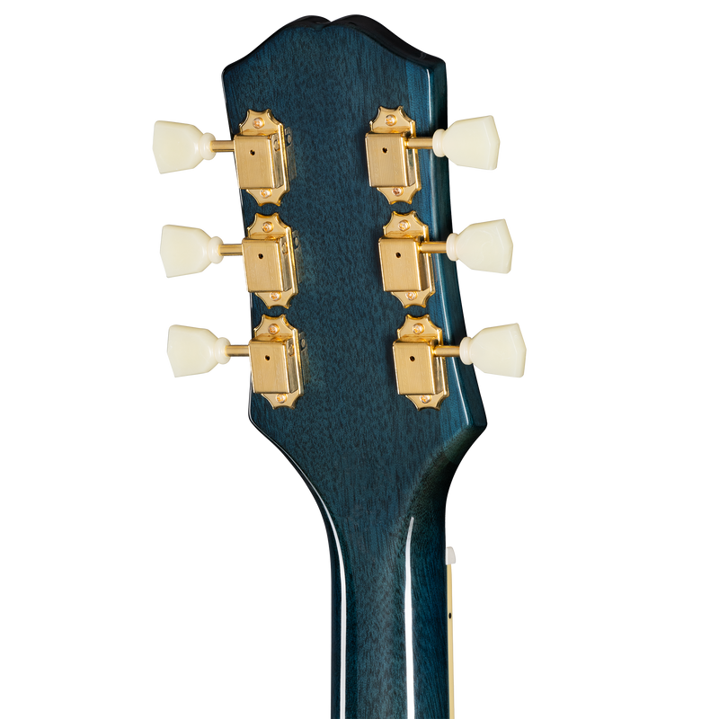 Guitarra electroacústica Epiphone Miranda Lambert Bluebird Studio, Bluebonnet — detalle posterior del clavijero