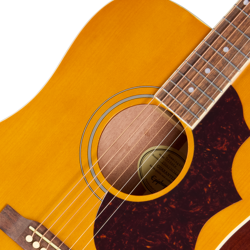 Guitarra Acústica Epiphone Hummingbird Tribute Antique Natural — vista 7