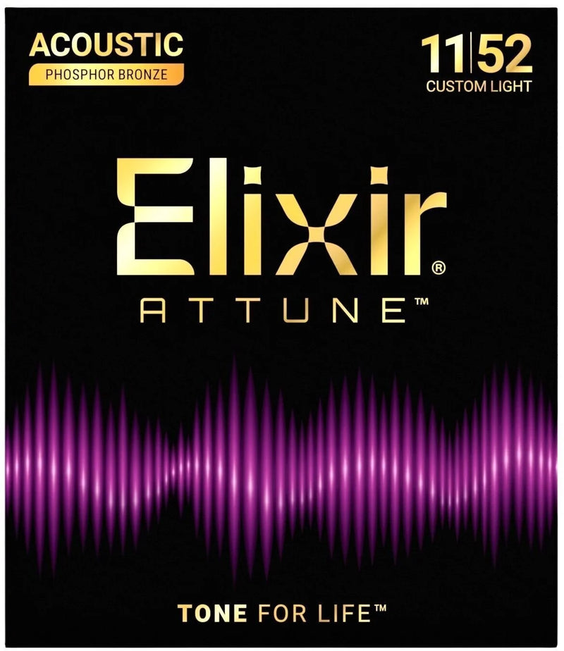 Encordado Elixir 3313221027 Attune Guitarra Acustica 11-52