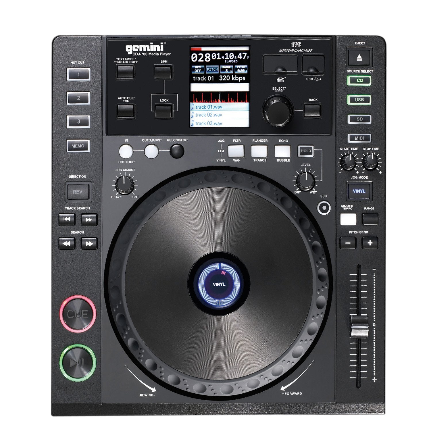 Mezclador Gemini Cdm-3650 Cd/mp3 - The Music Site
