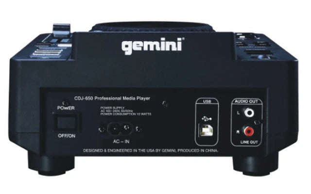 Reproductor Gemini Cdj-650 Cd/mp3/usb