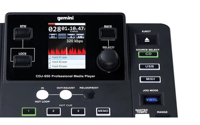 Reproductor Gemini Cdj-650 Cd/mp3/usb