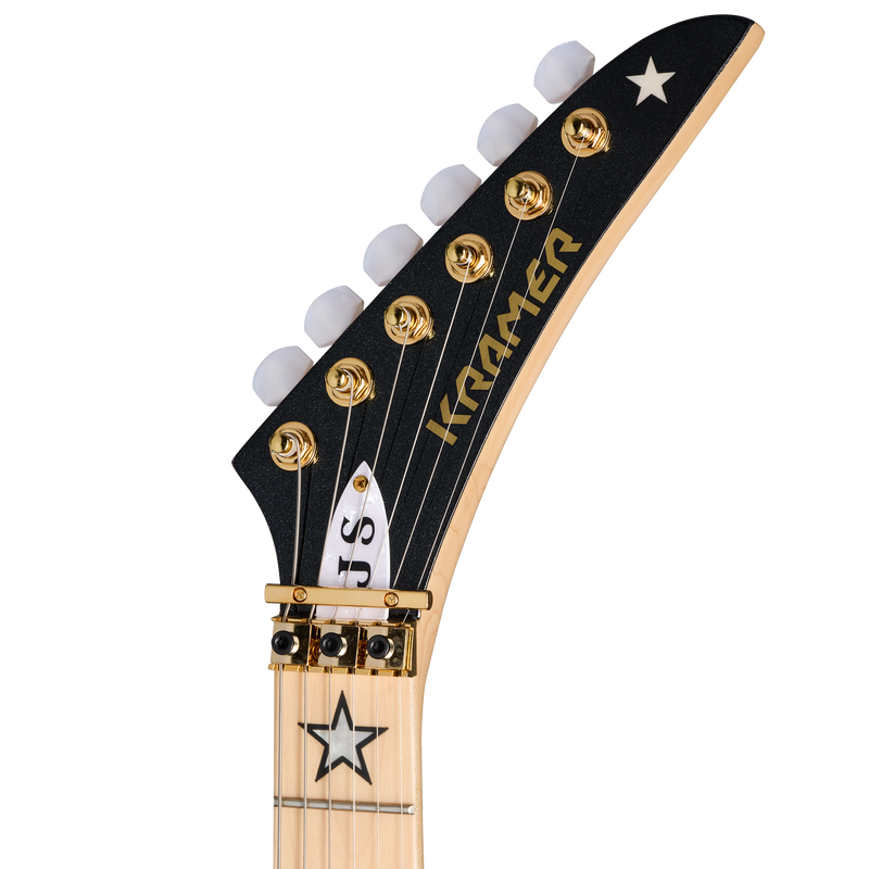 Guitarra Eléctrica Kramer Jersey Star, Black Pearl KVJSBKPGF1 — vista 5