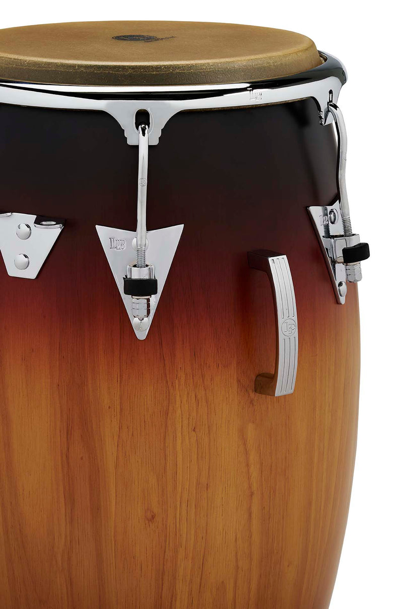 Quinto LP Classic LP522X-MSB de 11 pulgadas, acabado Matte Sunburst. Detalle de asa y herrajes. Fotografía oficial LP.