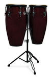 Set de congas LP Aspire de 11 y 12 pulgadas Dark Wood — vista 1