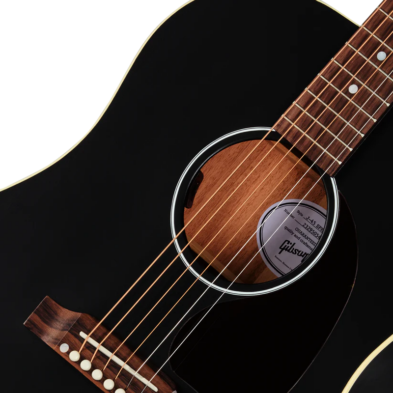 Guitarra Electroacustica Gibson J-45 Special MCRS45SPCEB Satin Ebony