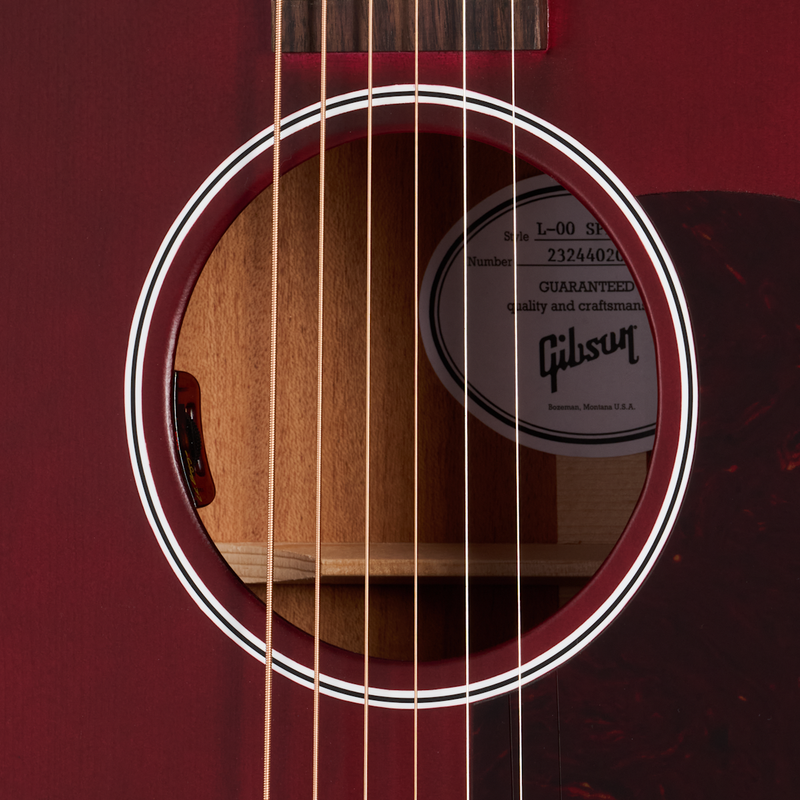 Guitarra Electroacustica Gibson L-00 Special Mcsbl0spcwr Vino Tinto