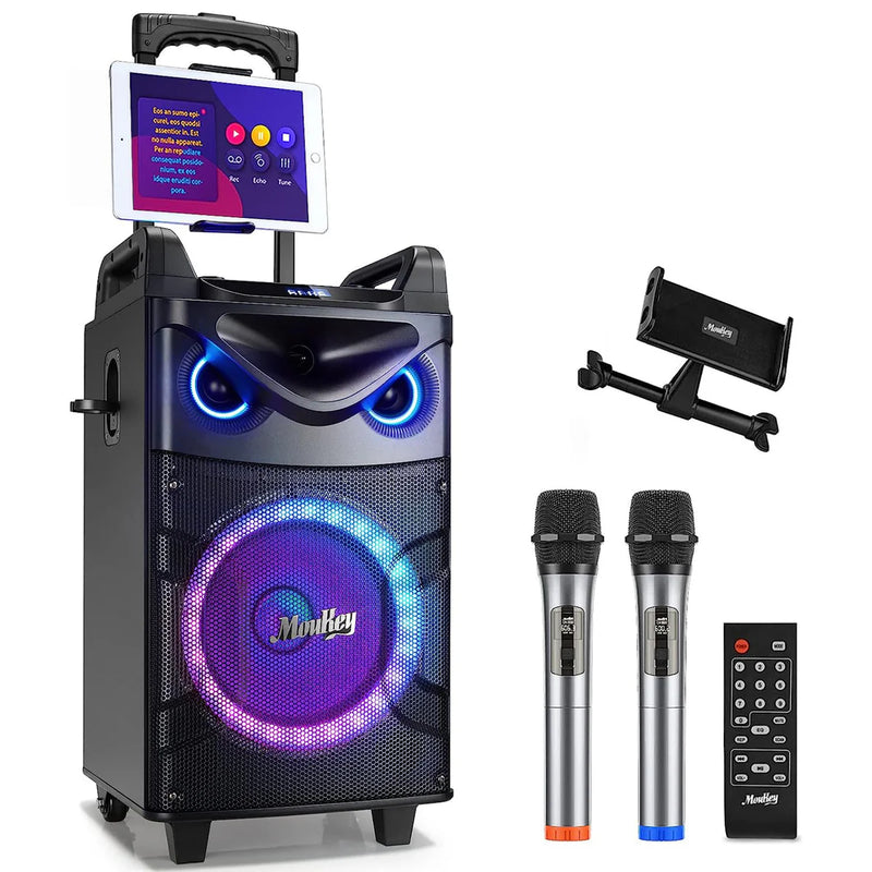 Sistema Karaoke Moukey Mk3017 10" Wooofer