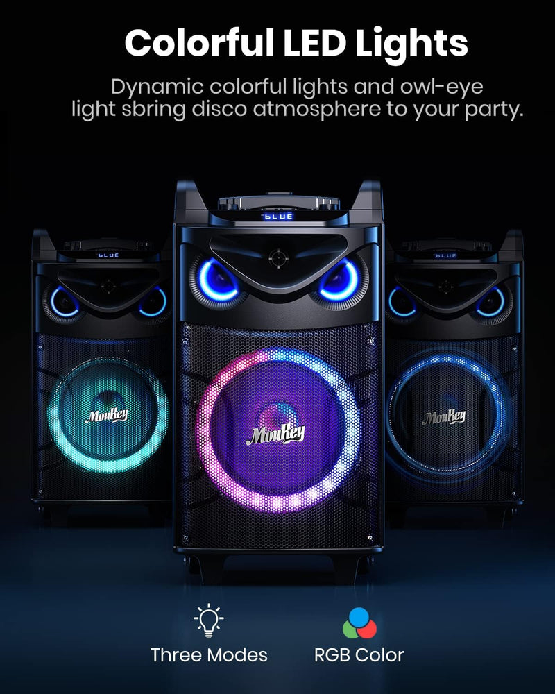 Sistema Karaoke Moukey Mk3017 10" Wooofer