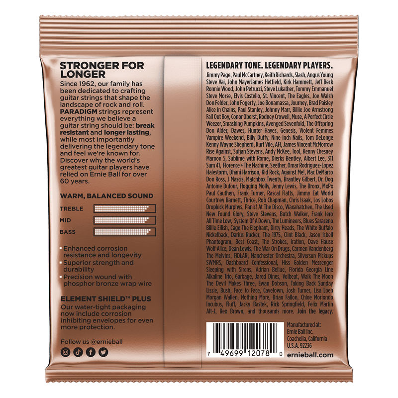 Encordado Para Guitarra Acústica Ernie Ball Paradigm Phosphor Bronze P02078 11–52 — vista 2