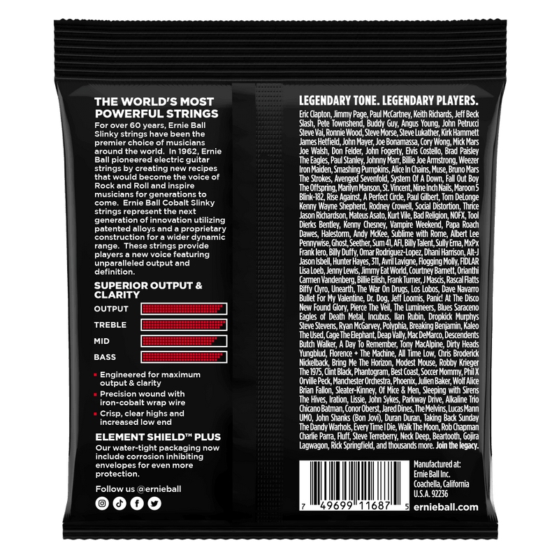 Encordado Ernie Ball Guitarra Electrica 2716 11-52