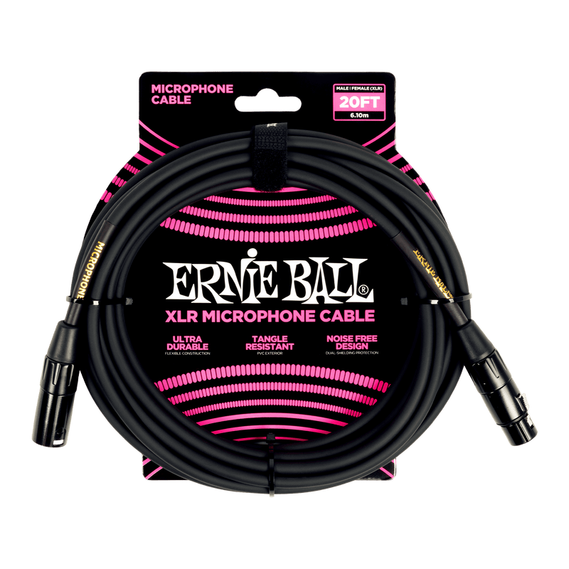 Cable Ernie Ball Para Microfono 20ft P06388
