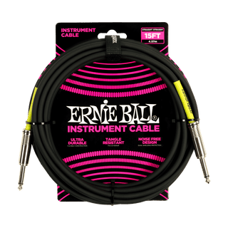 Cable Ernie Ball 15ft P06399 Negro