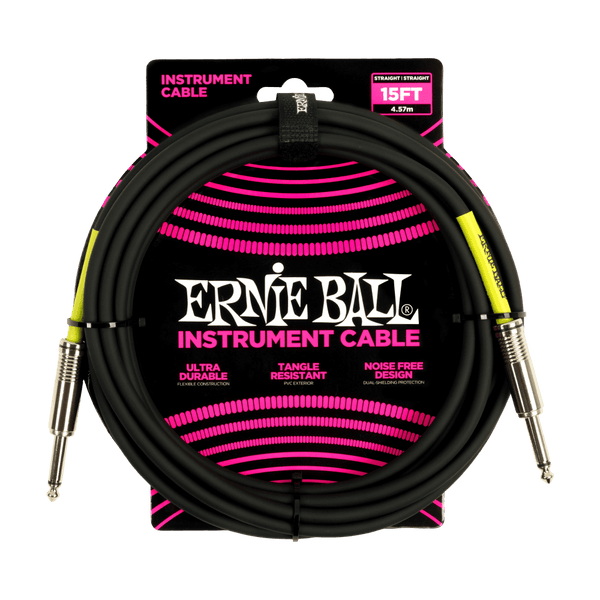 Cable Ernie Ball 15FT P06399 Negro