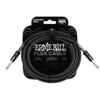 Cable Ernie Ball 20ft P06435 Negro Flex